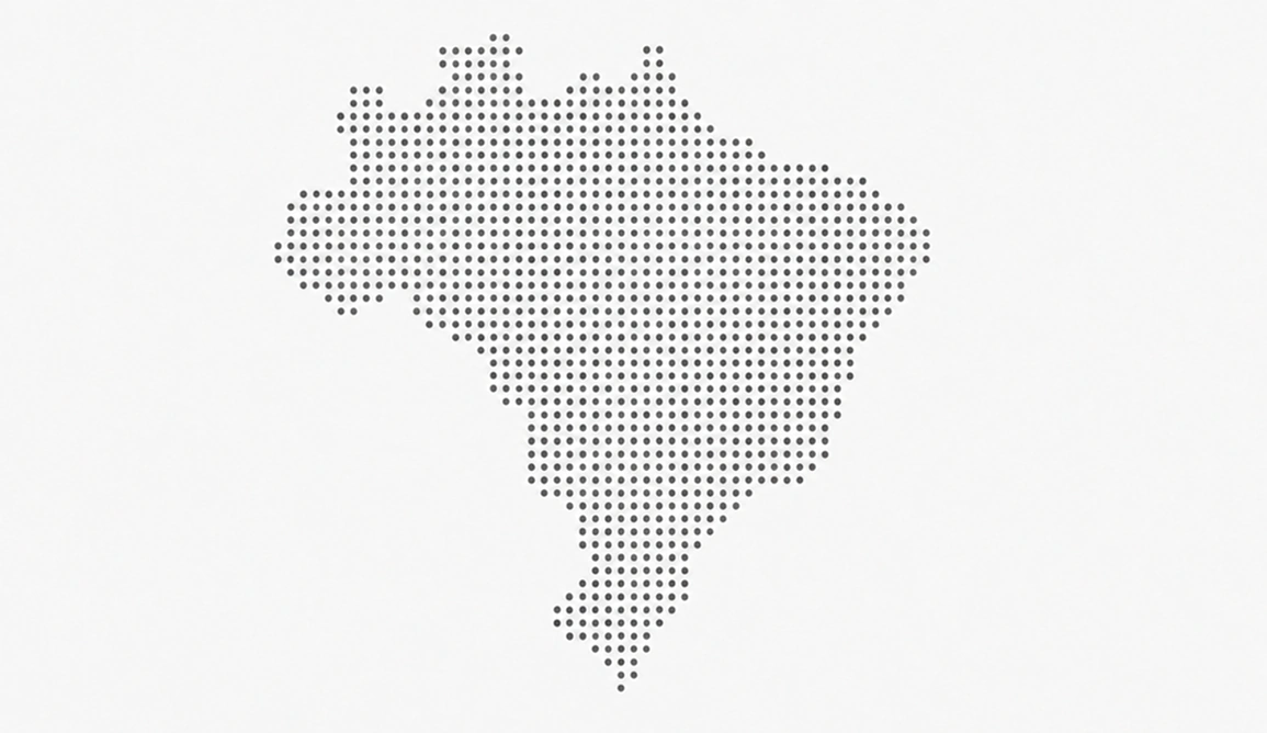 Mapa do Brasil com as unidades da TARGG